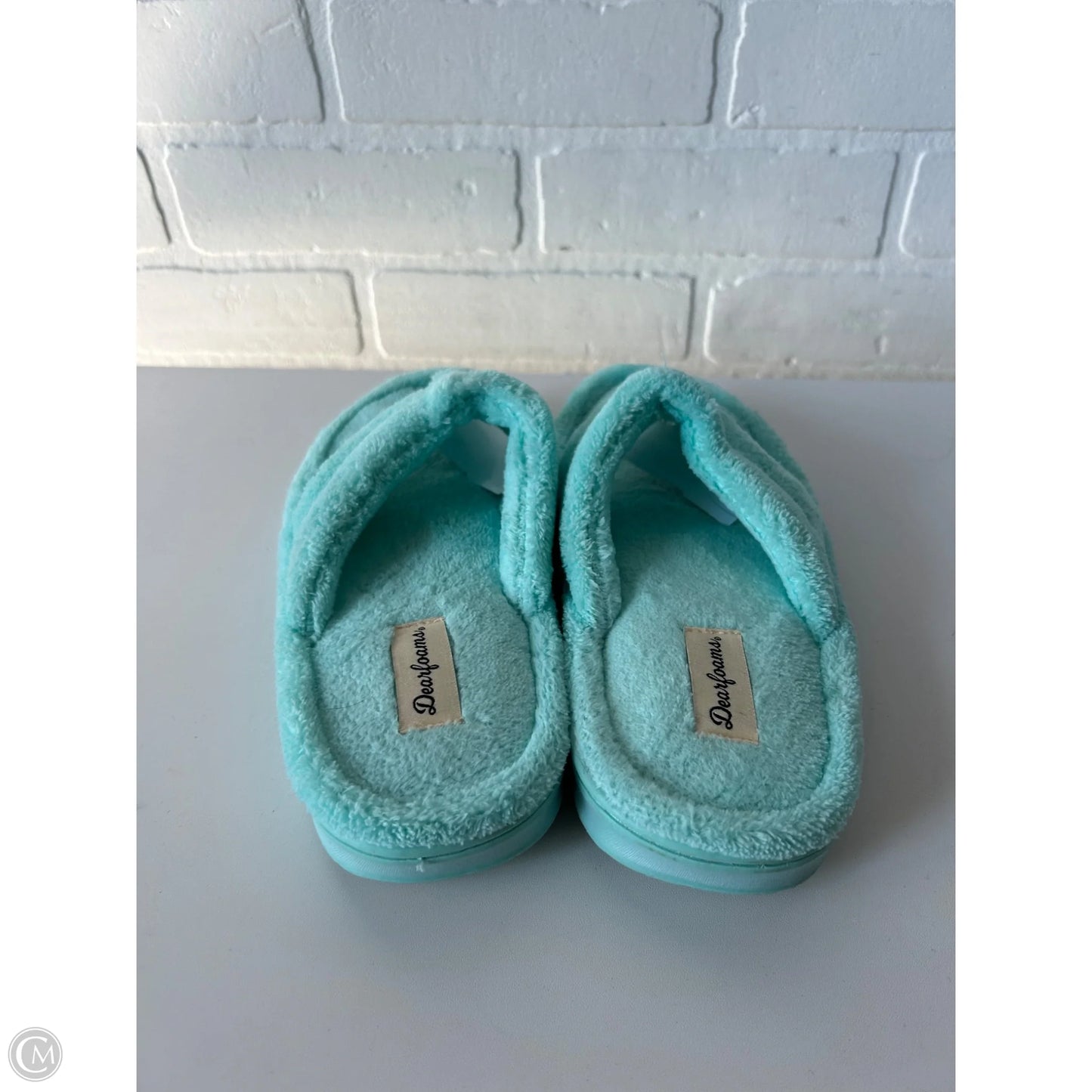 Slippers By Clothes Mentor In Blue, Size: 7