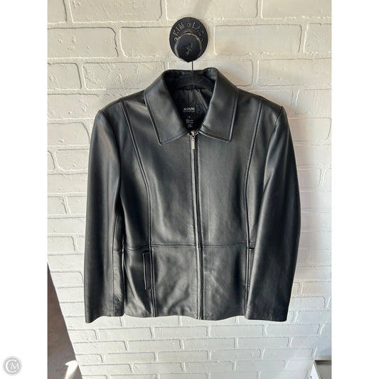 Jacket Leather By Alfani In Black, Size: M
