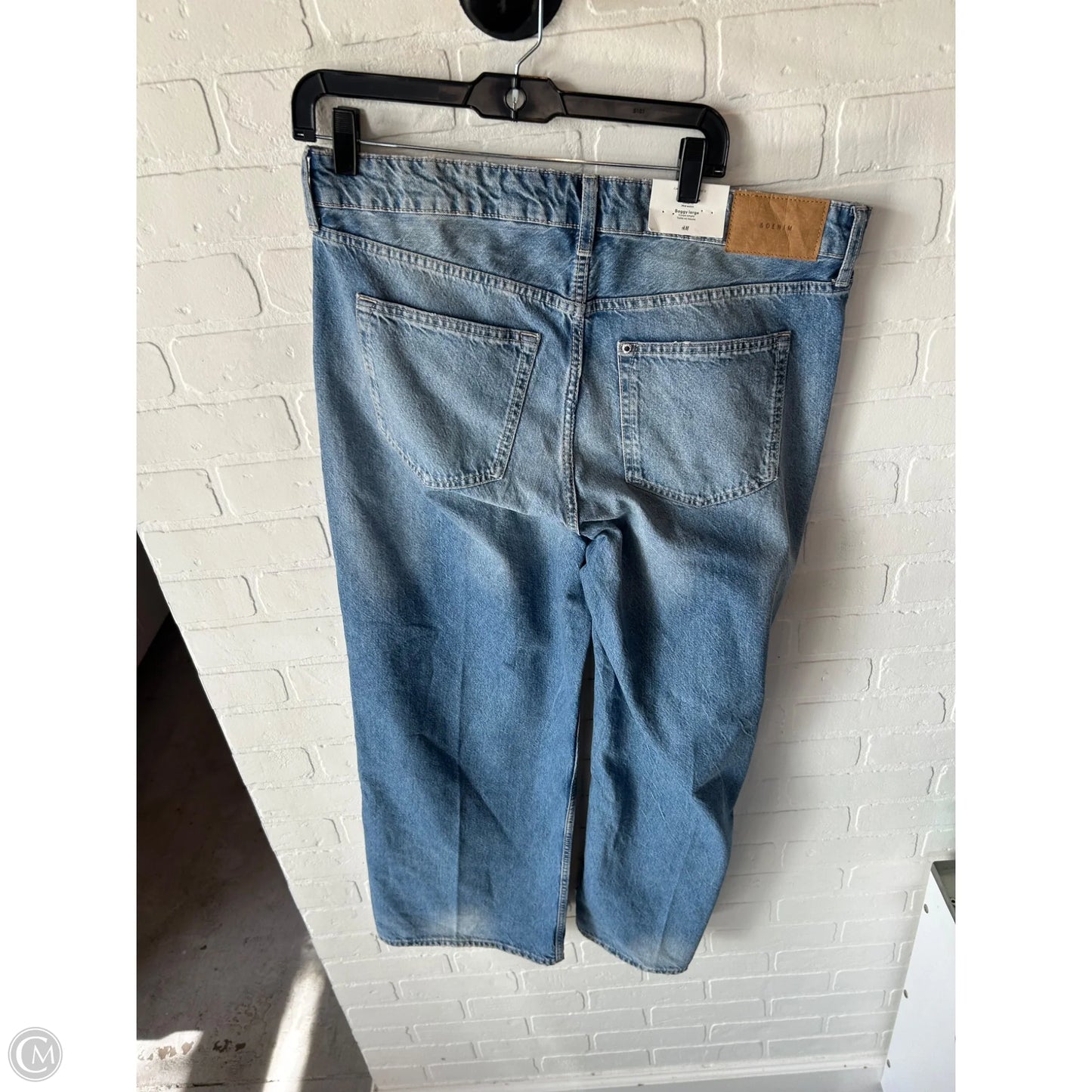 Jeans Wide Leg By H&m In Blue Denim, Size: 12