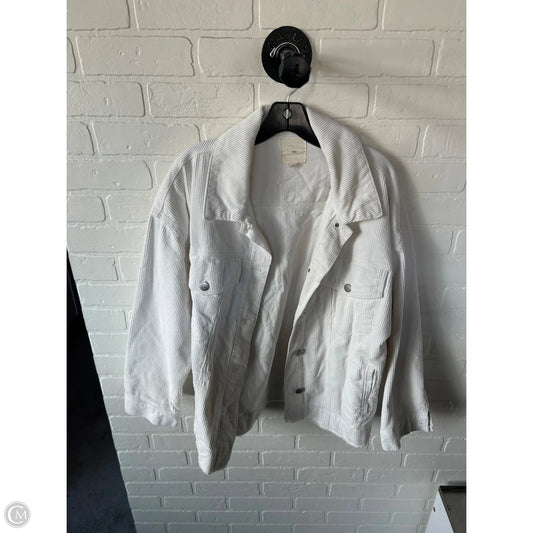 Jacket Denim By T.la In Cream, Size: L