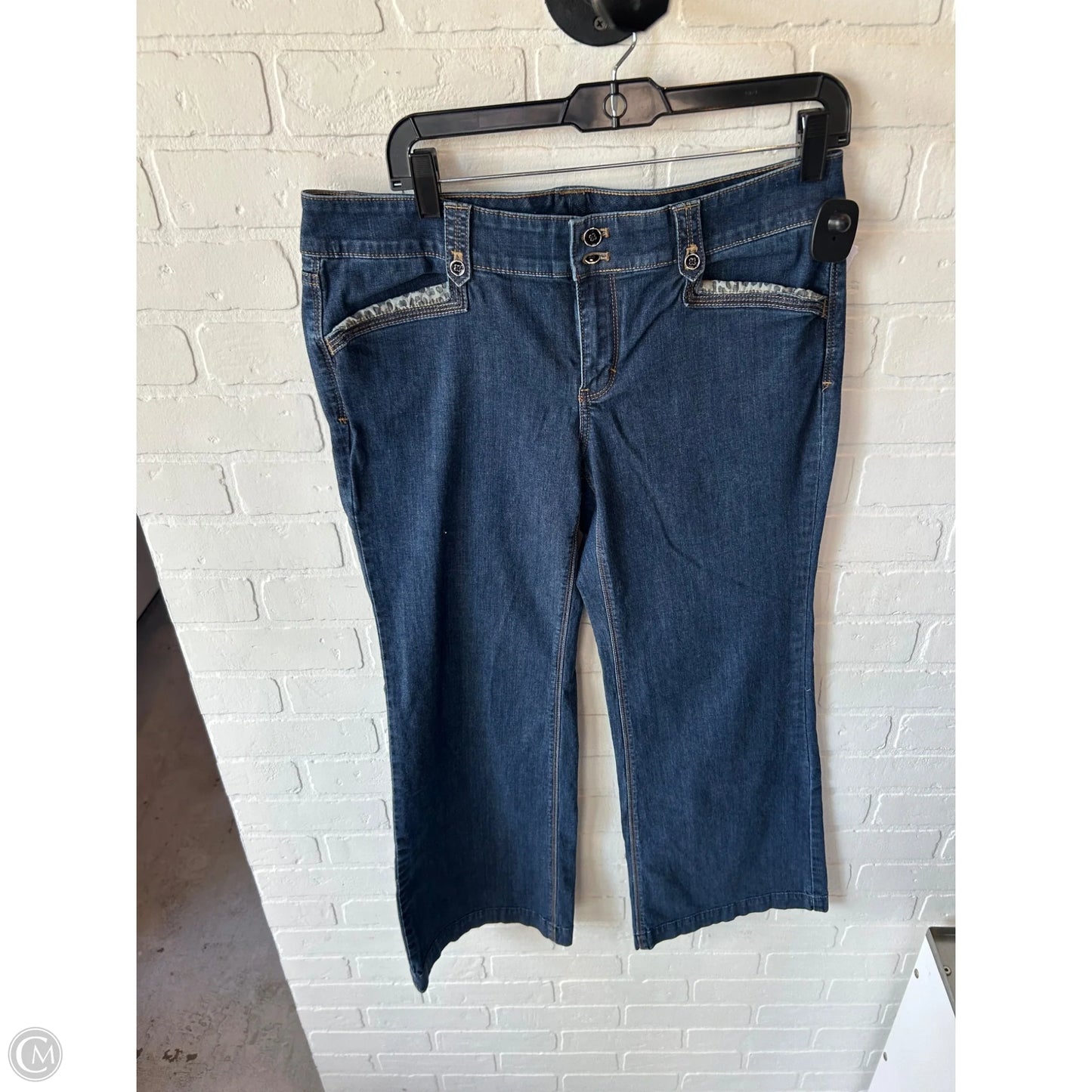 Jeans Straight By White House Black Market In Blue Denim, Size: 10p