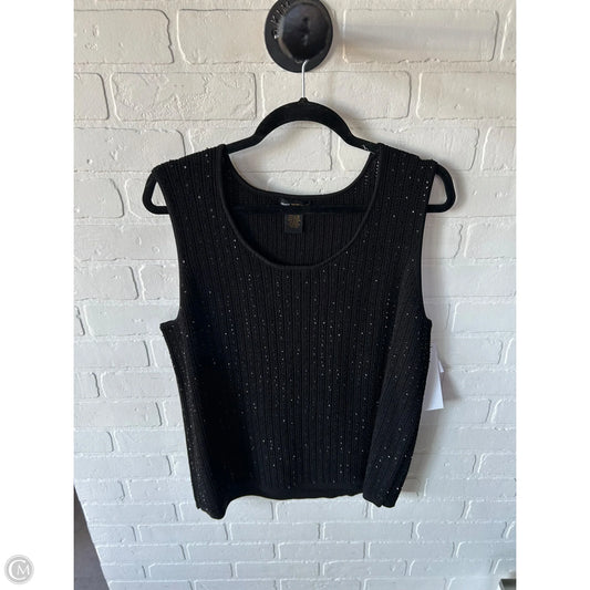 Top Sleeveless By Clothes Mentor In Black, Size: 3x