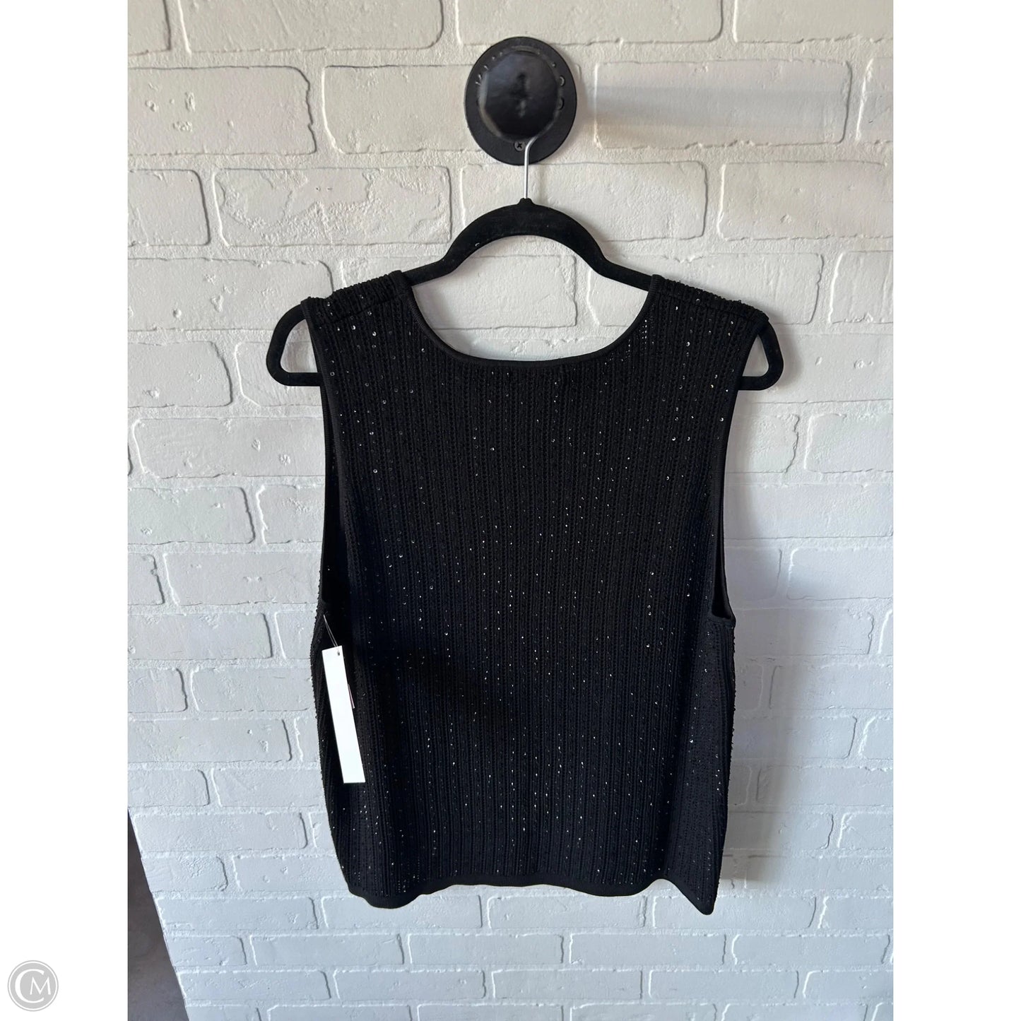 Top Sleeveless By Clothes Mentor In Black, Size: 3x