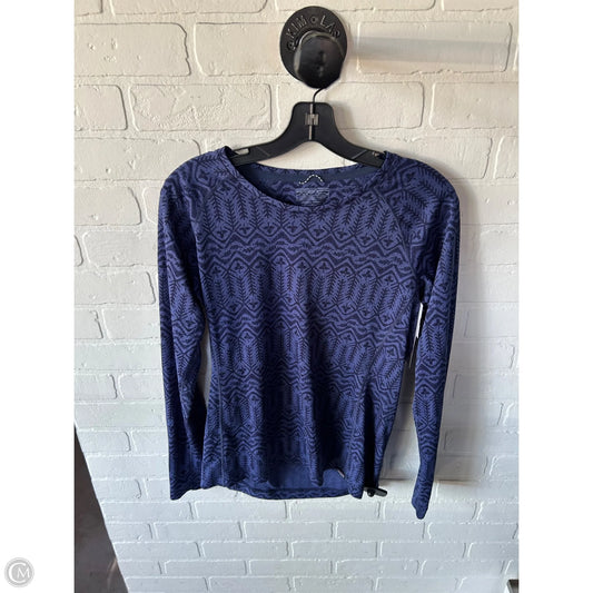 Athletic Top Long Sleeve Crewneck By Patagonia In Blue, Size: M