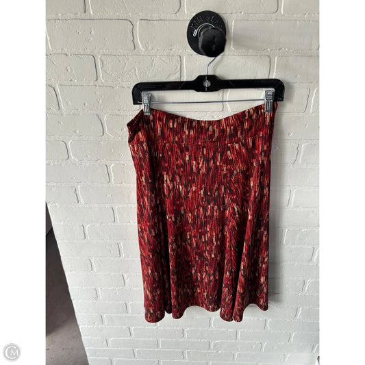 Skirt Mini & Short By Clothes Mentor In Brown & Red, Size: 8
