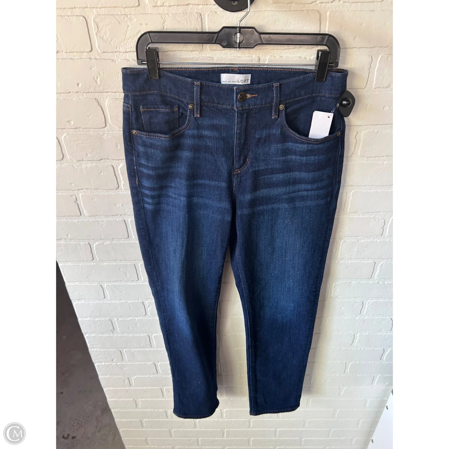 Jeans Boyfriend By Loft In Blue Denim, Size: 8