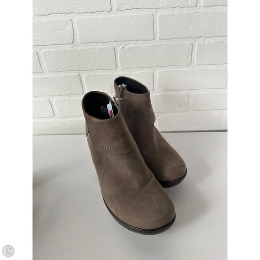 Boots Ankle Heels By Abeo In Brown, Size: 8.5