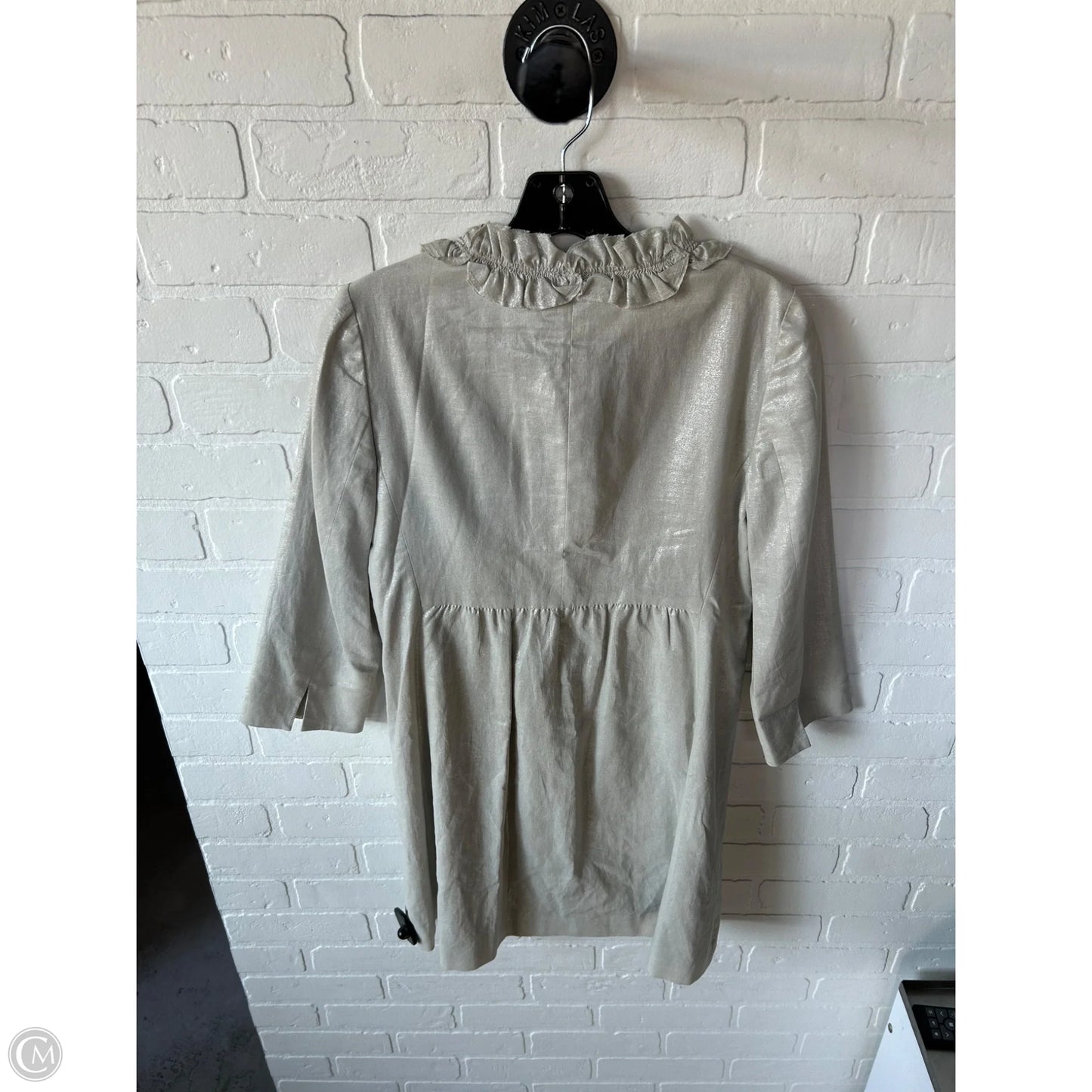 Blazer By Tahari In Cream & Silver, Size: Xs