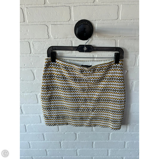 Skirt Mini & Short By Express In Black & Yellow, Size: 4
