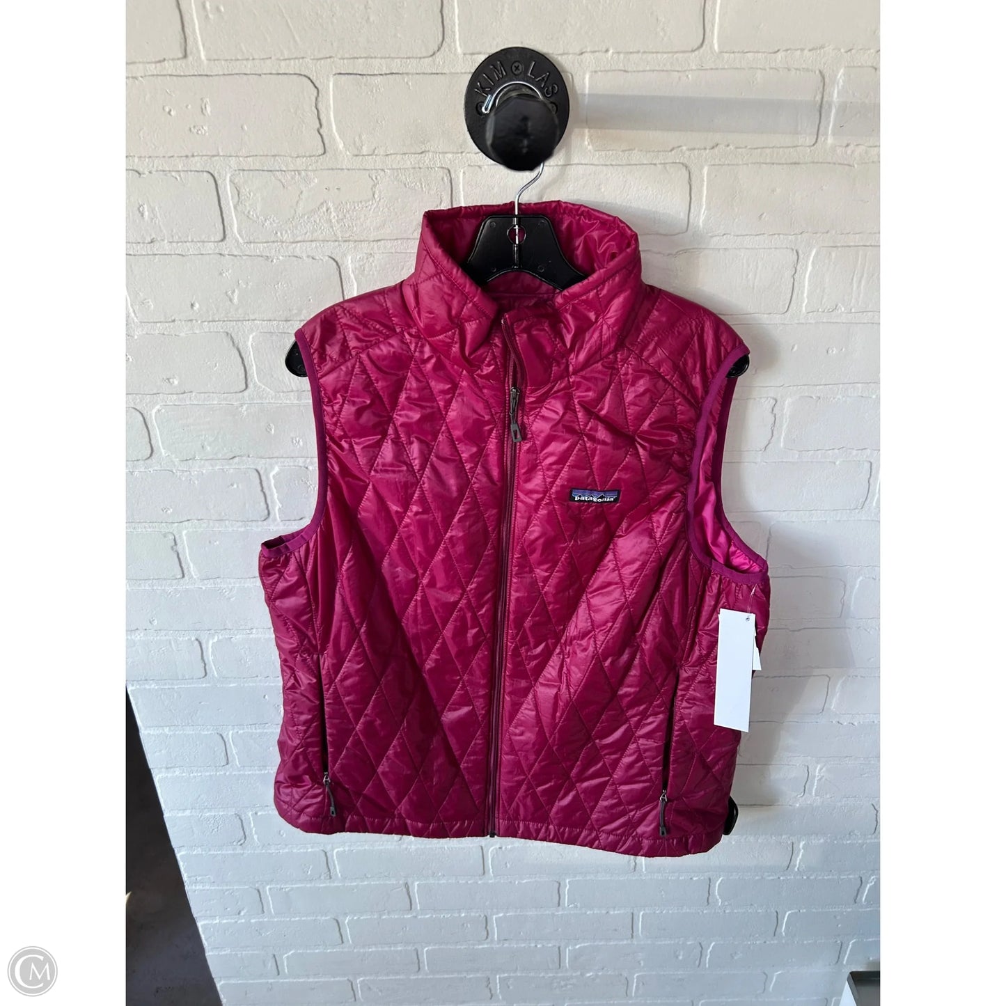 Vest Puffer & Quilted By Patagonia In Pink, Size: Xl