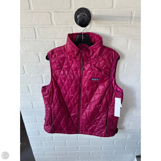Vest Puffer & Quilted By Patagonia In Pink, Size: Xl
