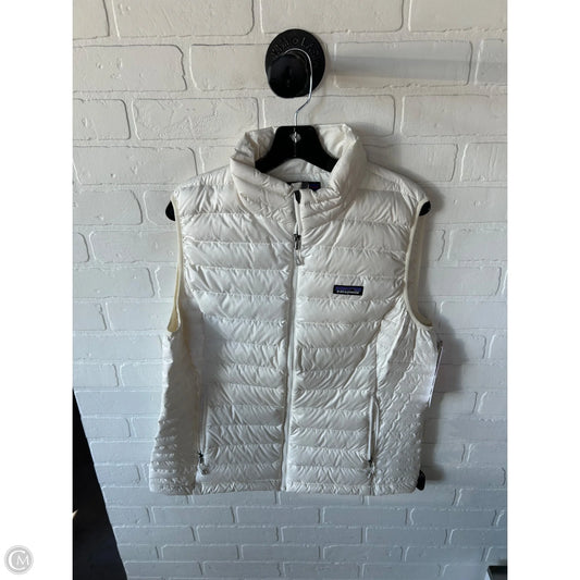 Vest Puffer & Quilted By Patagonia In White, Size: Xl