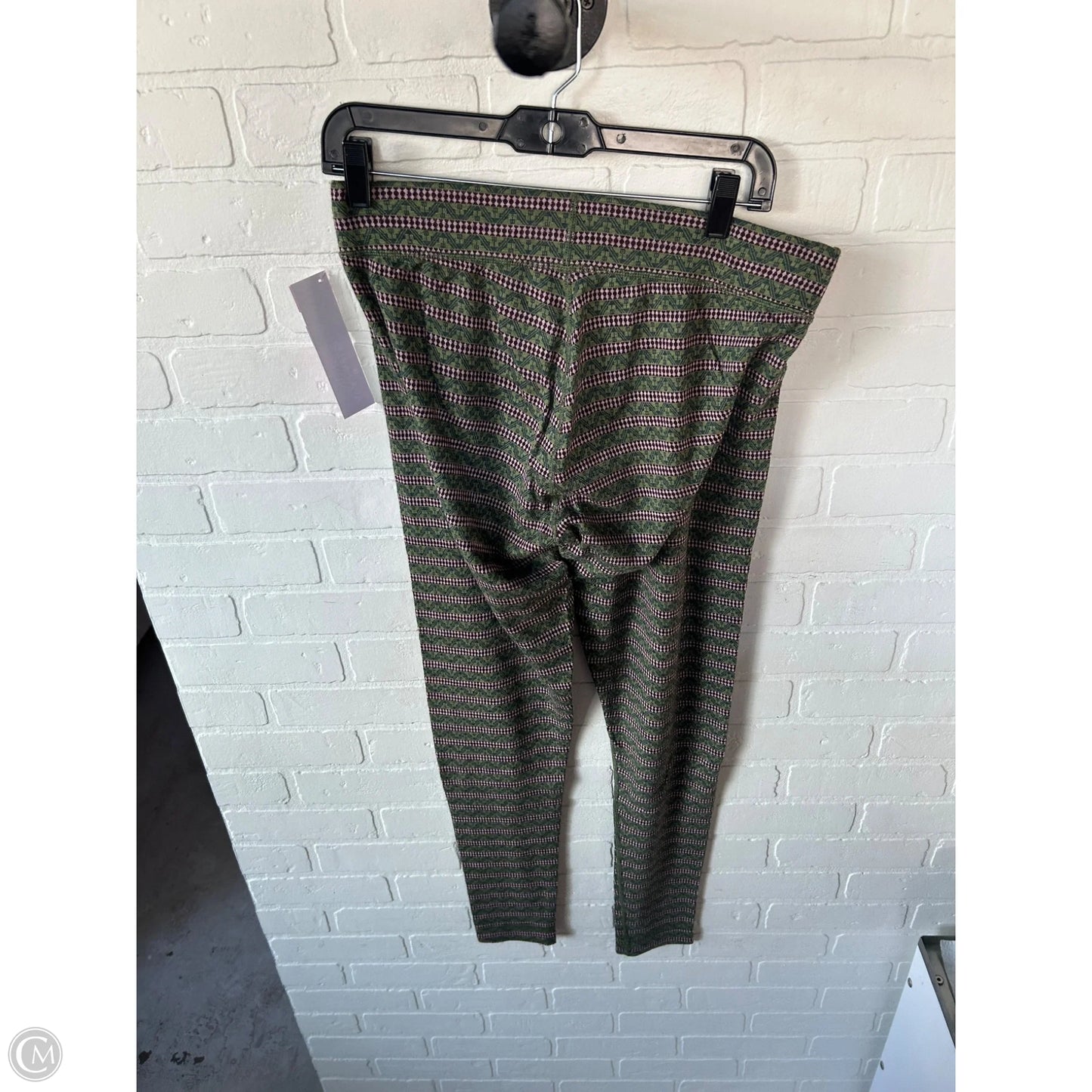 Pants Leggings By Smartwool In Green & Purple, Size: 16