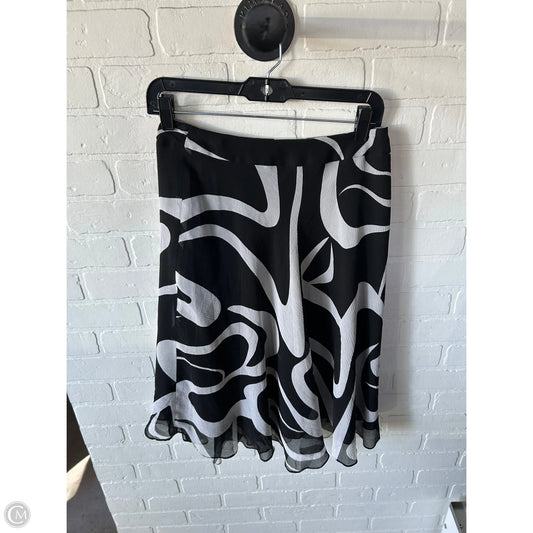 Skirt Midi By Jones New York In Black & Cream, Size: 2