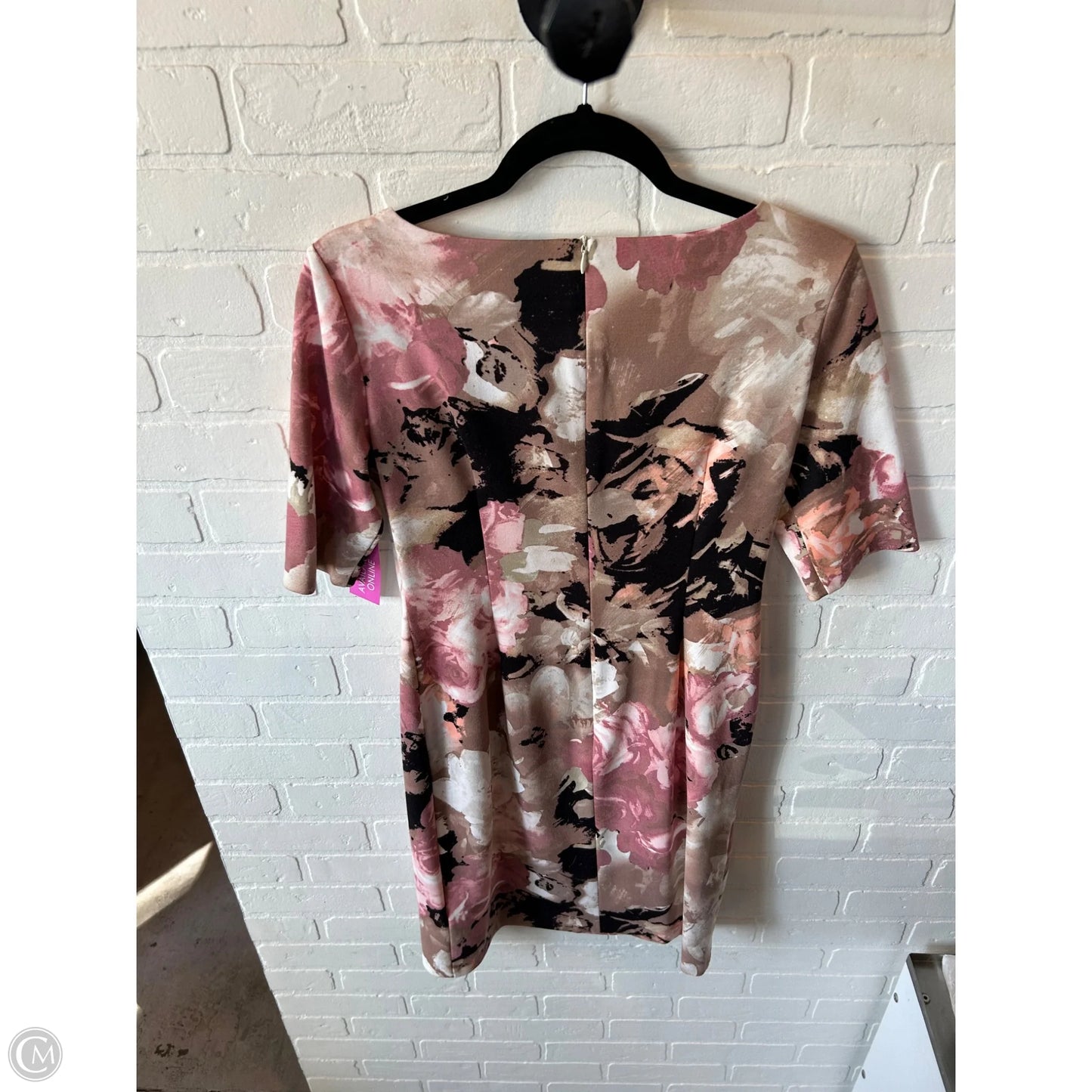 Dress Work By London Times In Brown & Pink, Size: S