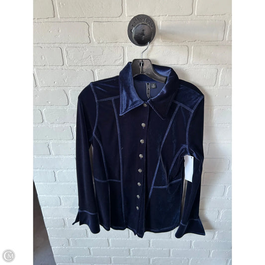 Top Long Sleeve By Cmb In Blue, Size: M