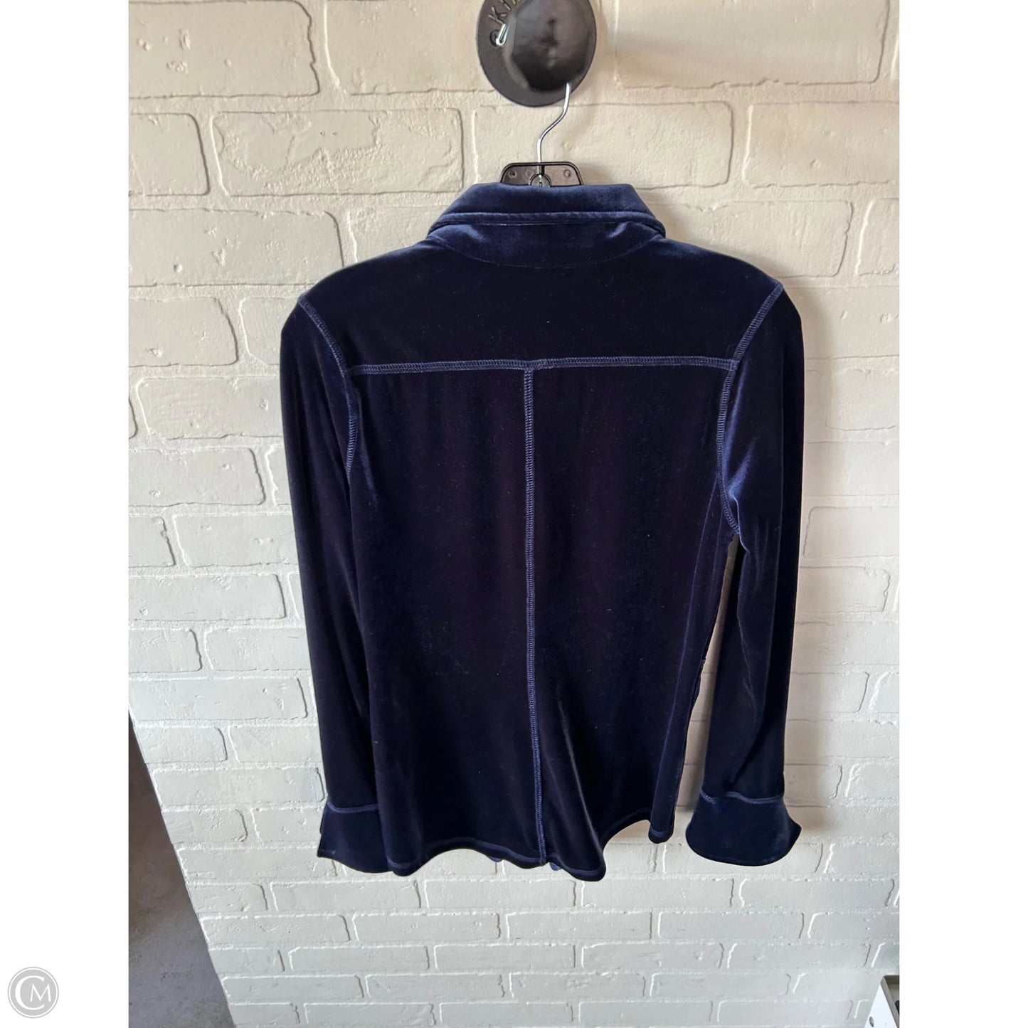 Top Long Sleeve By Cmb In Blue, Size: M