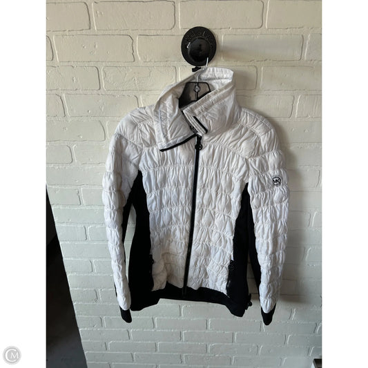 Jacket Puffer & Quilted By Michael By Michael Kors In Black & White, Size: S