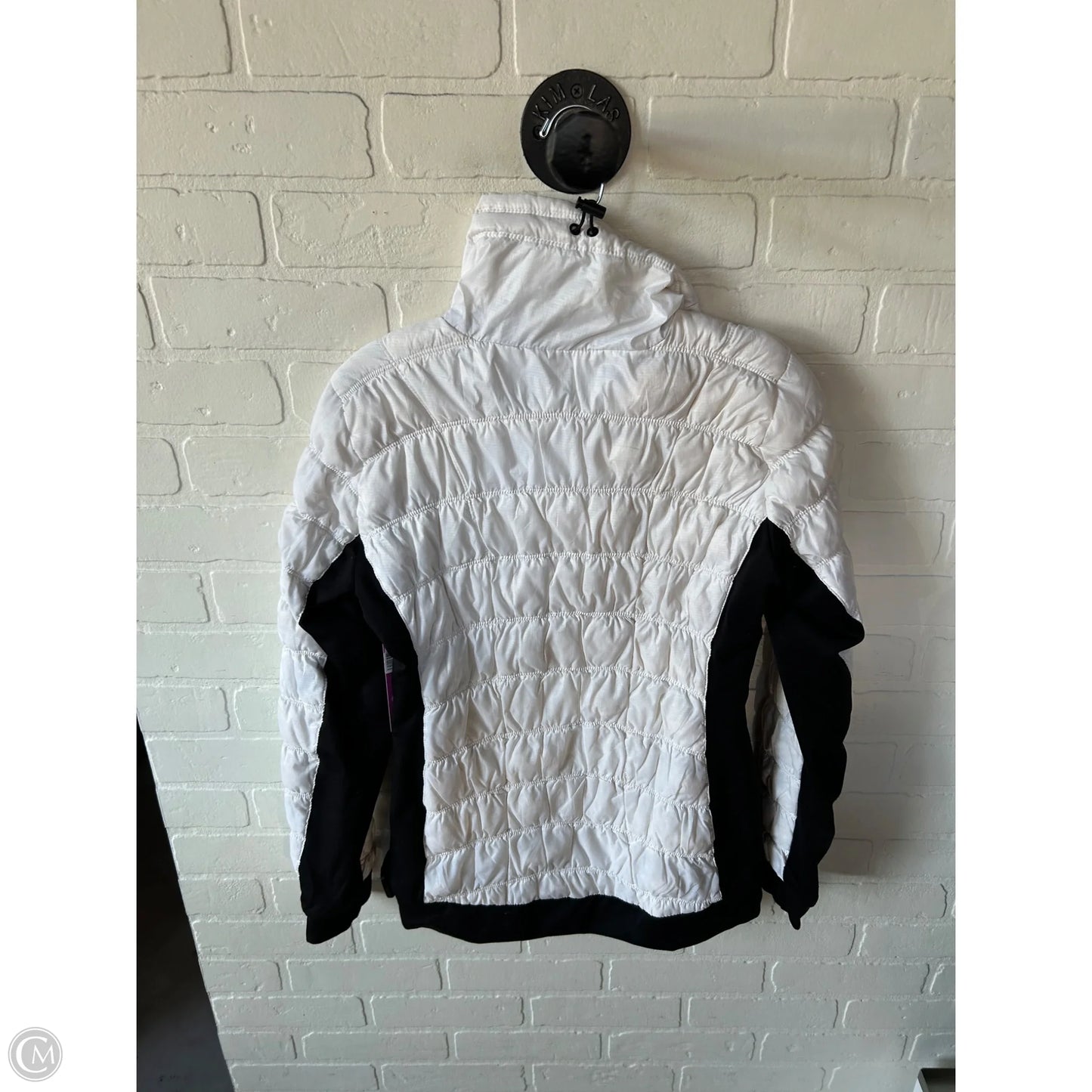 Jacket Puffer & Quilted By Michael By Michael Kors In Black & White, Size: S