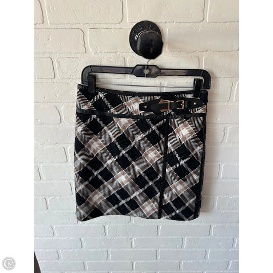 Skirt Mini & Short By White House Black Market In Black & Tan, Size: 0