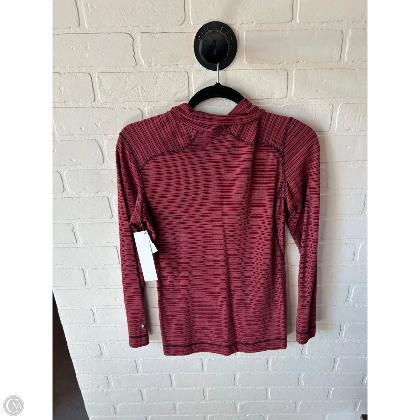 Top Long Sleeve By Smartwool In Red, Size: M