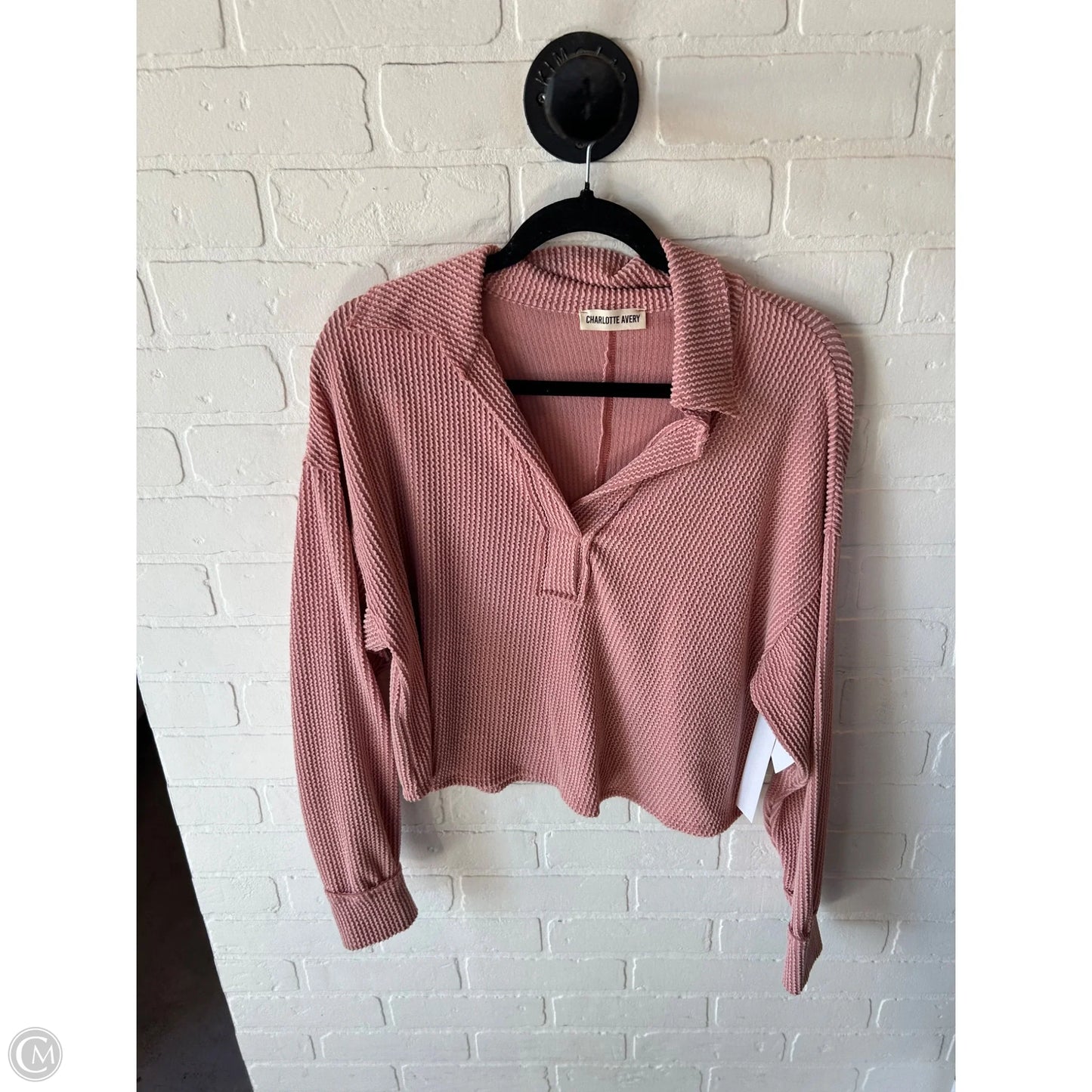 Top Long Sleeve By Clothes Mentor In Pink, Size: S