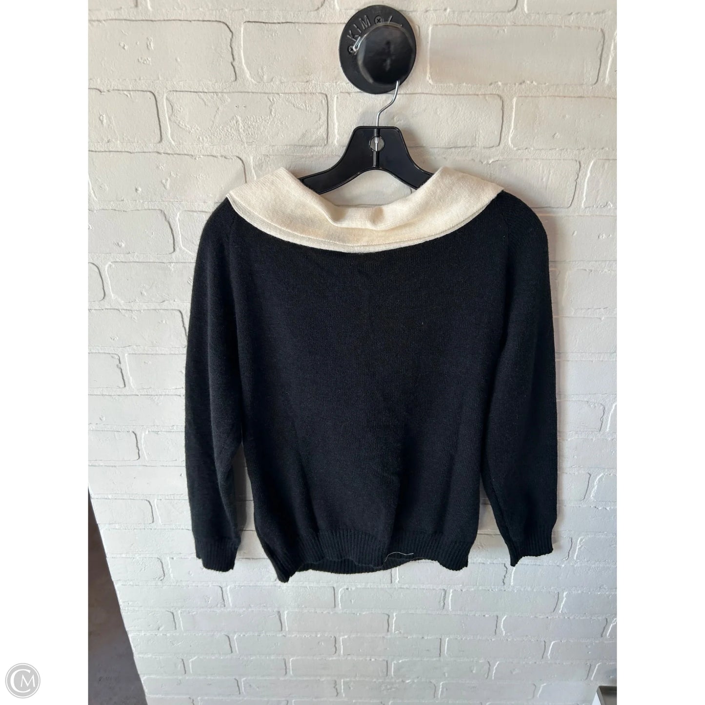Sweater By Cme In Black & Cream, Size: M