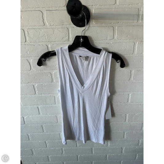 Top Sleeveless By Guess In White, Size: Xs