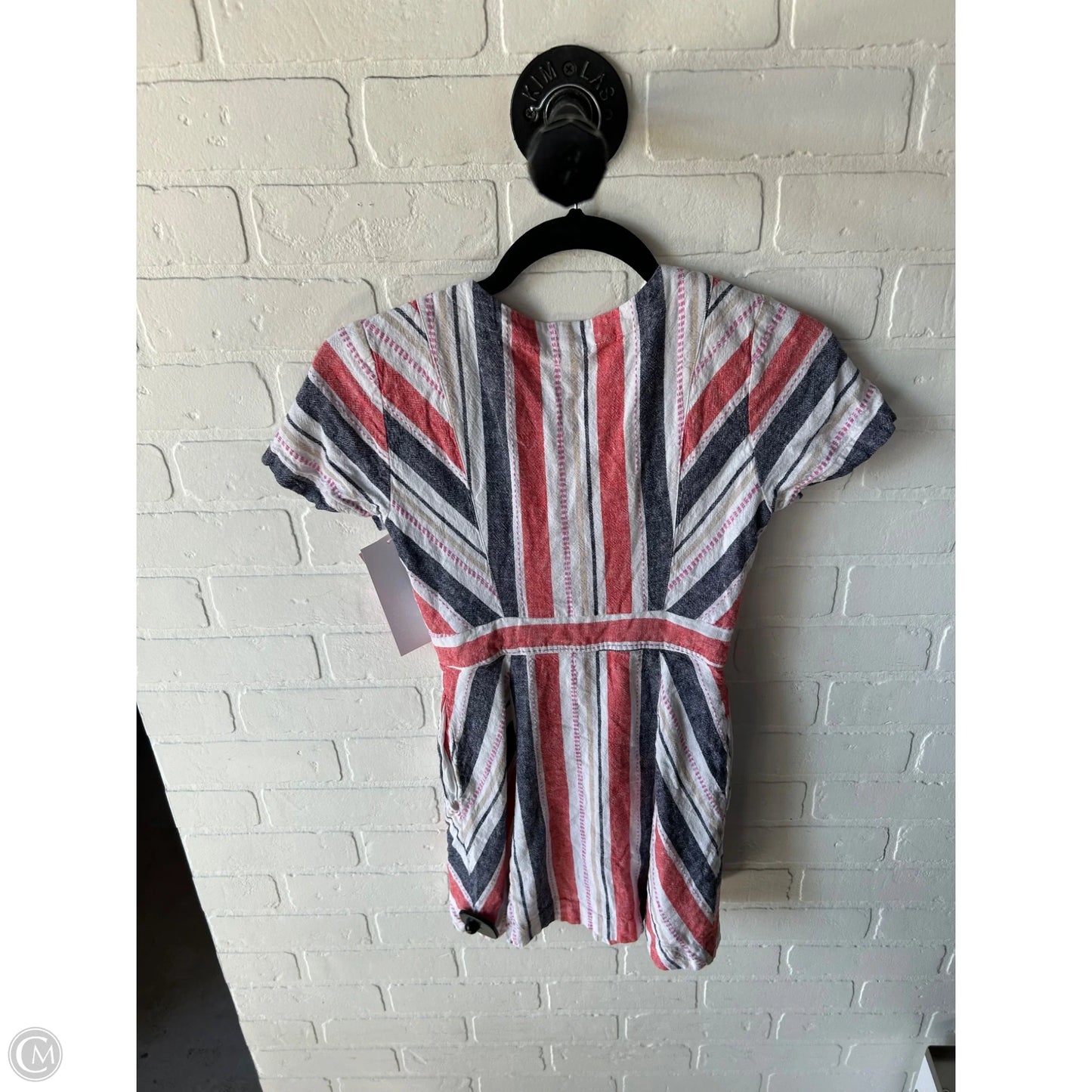 Dress Casual Short By Parker In Blue & Red & White, Size: Xxs