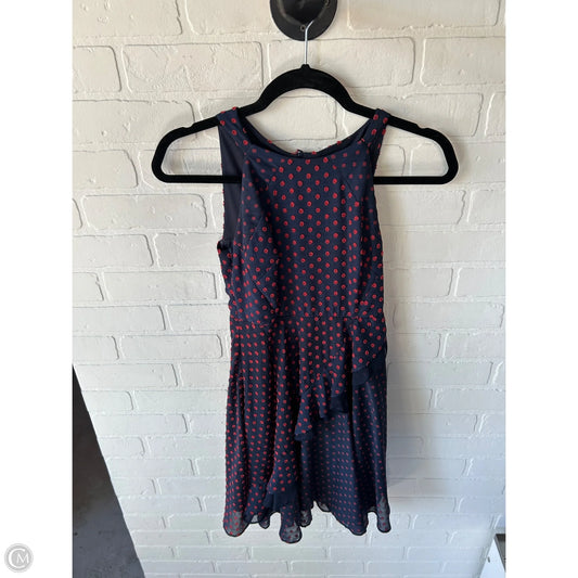 Dress Work By Eva Franco In Blue & Red, Size: Xxsp