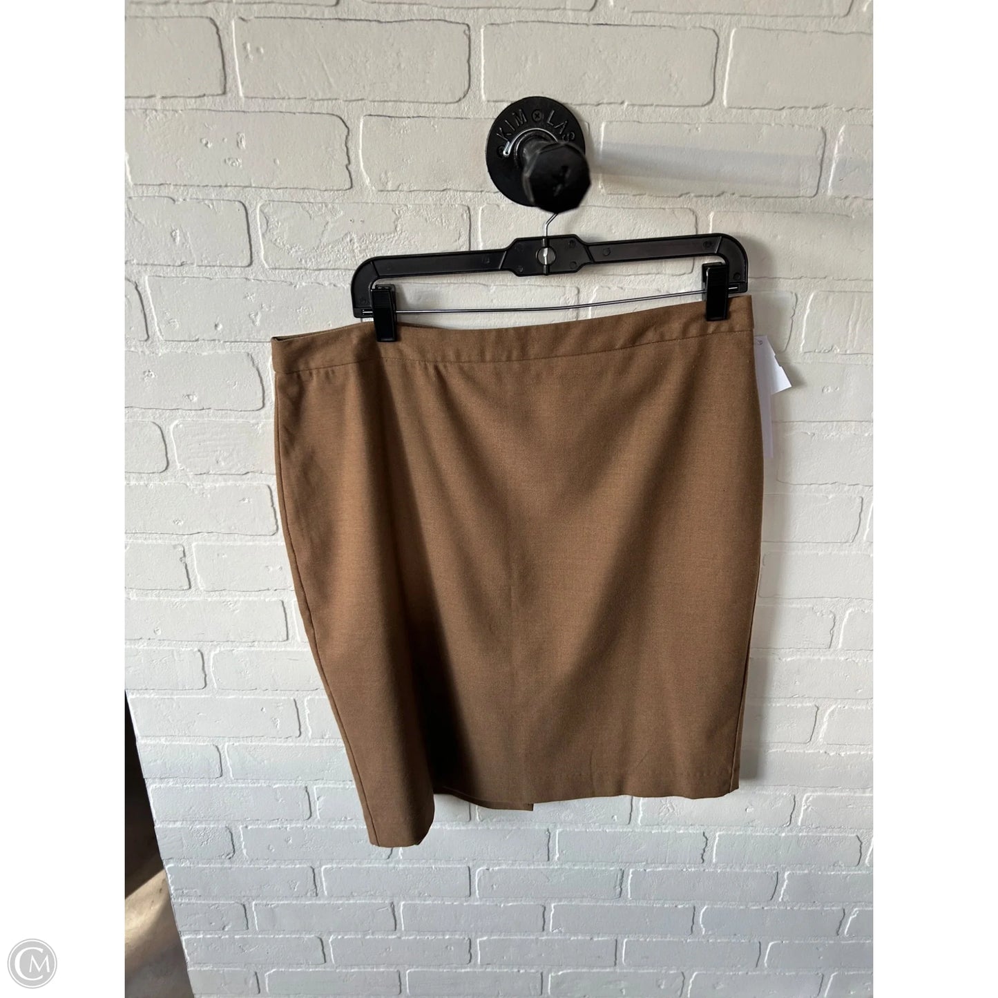 Skirt Midi By Banana Republic In Brown, Size: 14