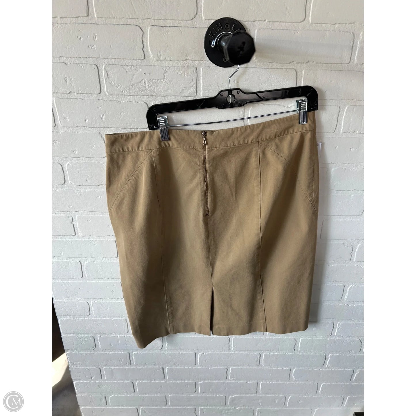 Skirt Midi By Ann Taylor In Tan, Size: 14