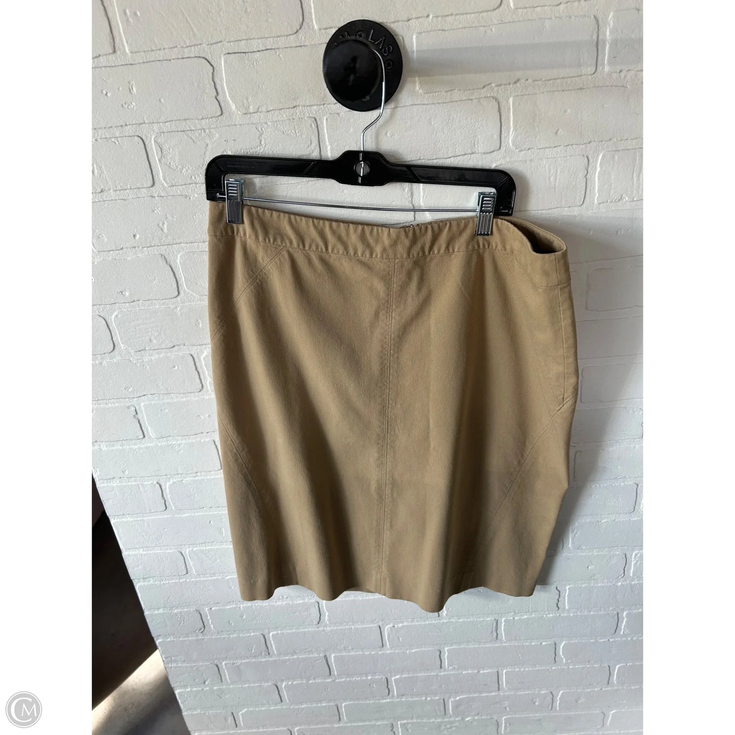 Skirt Midi By Ann Taylor In Tan, Size: 14
