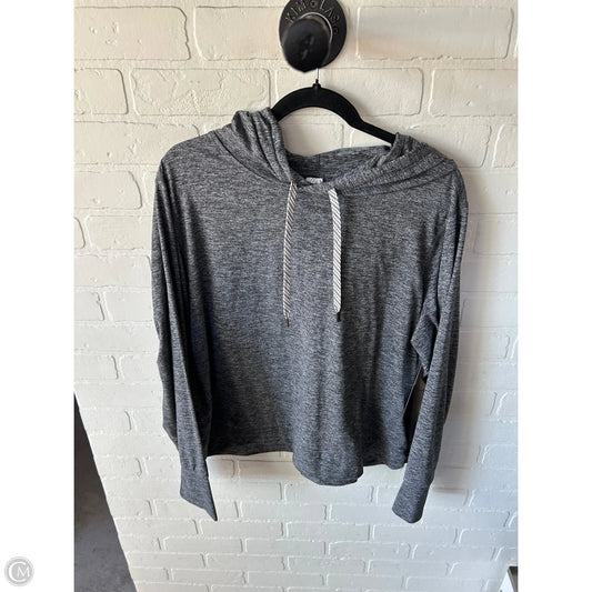 Athletic Top Long Sleeve Hoodie By Members Mark In Grey, Size: Xxl