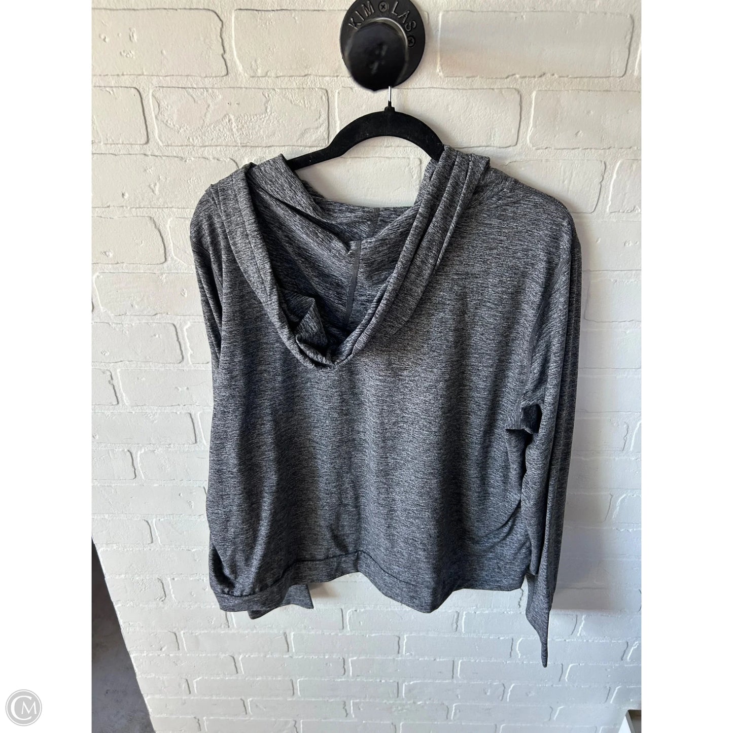 Athletic Top Long Sleeve Hoodie By Members Mark In Grey, Size: Xxl