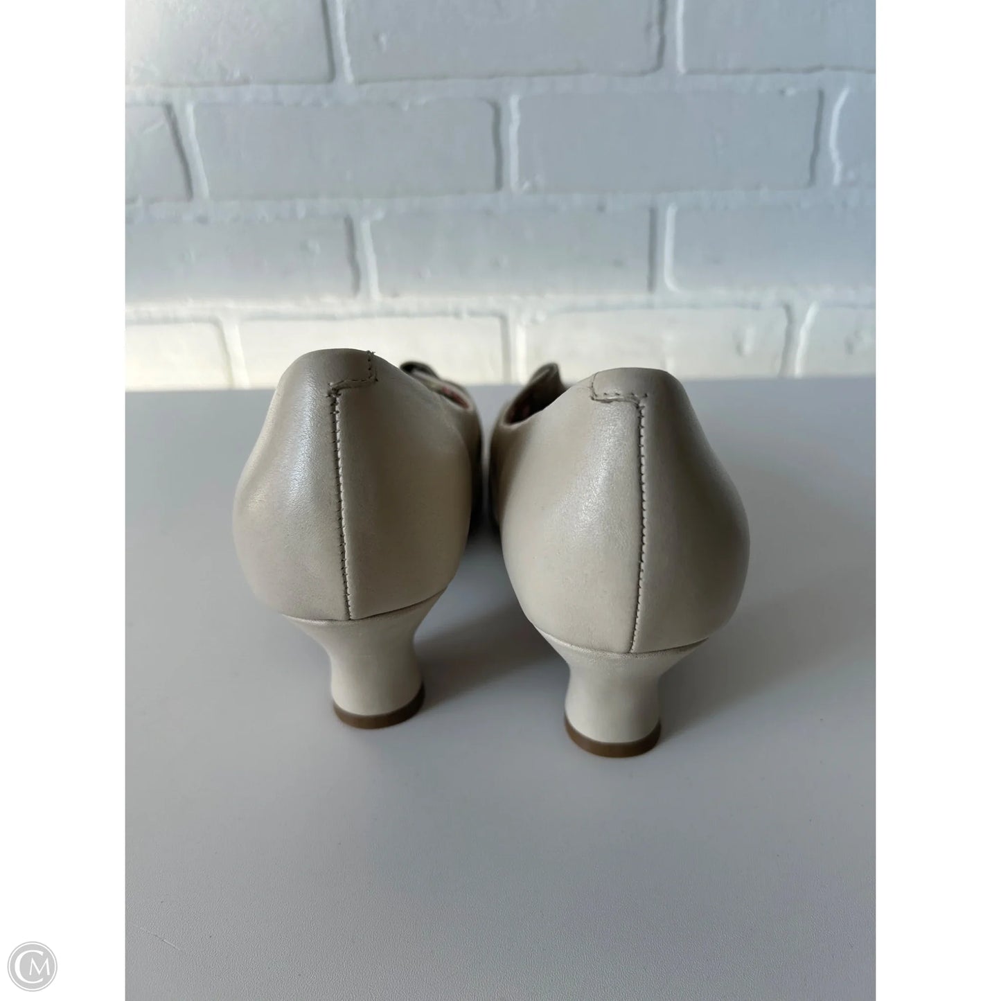 Shoes Heels Block By Cmb In Cream, Size: 7.5
