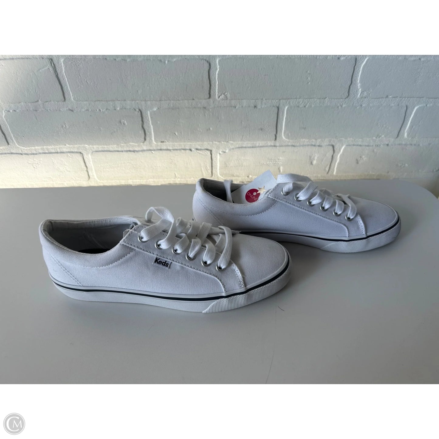 Shoes Sneakers By Keds In Blue & White, Size: 8