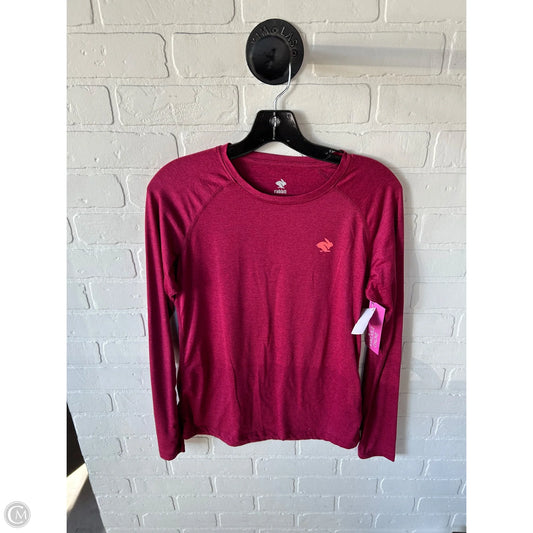 Athletic Top Long Sleeve Crewneck By Rabbit In Pink & Red, Size: M