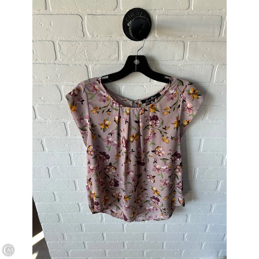 Top Sleeveless By Alice Blue In Purple & Yellow, Size: Mp