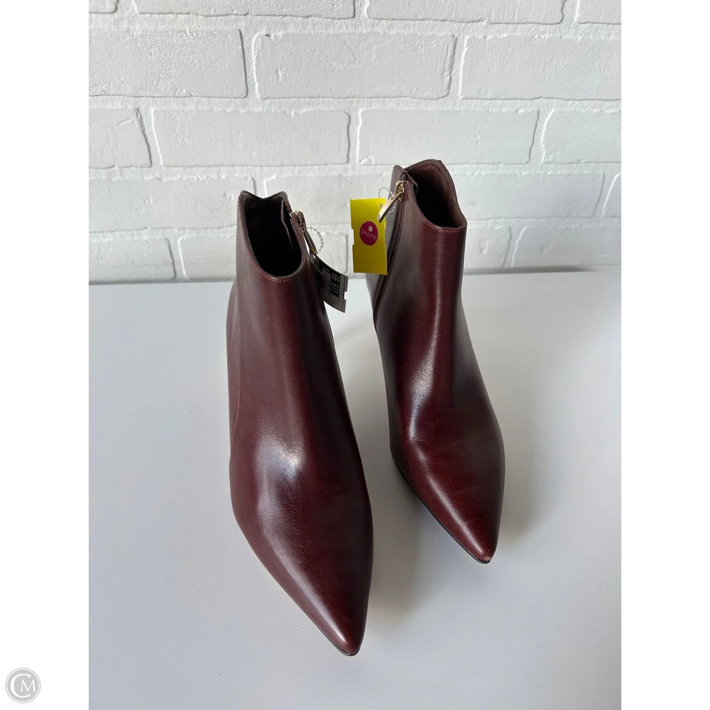 Boots Ankle Heels By Naturalizer In Brown, Size: 10