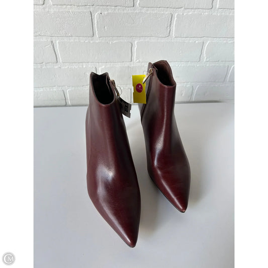 Boots Ankle Heels By Naturalizer In Brown, Size: 10