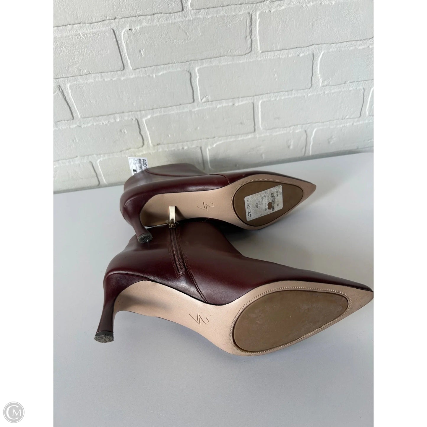 Boots Ankle Heels By Naturalizer In Brown, Size: 10
