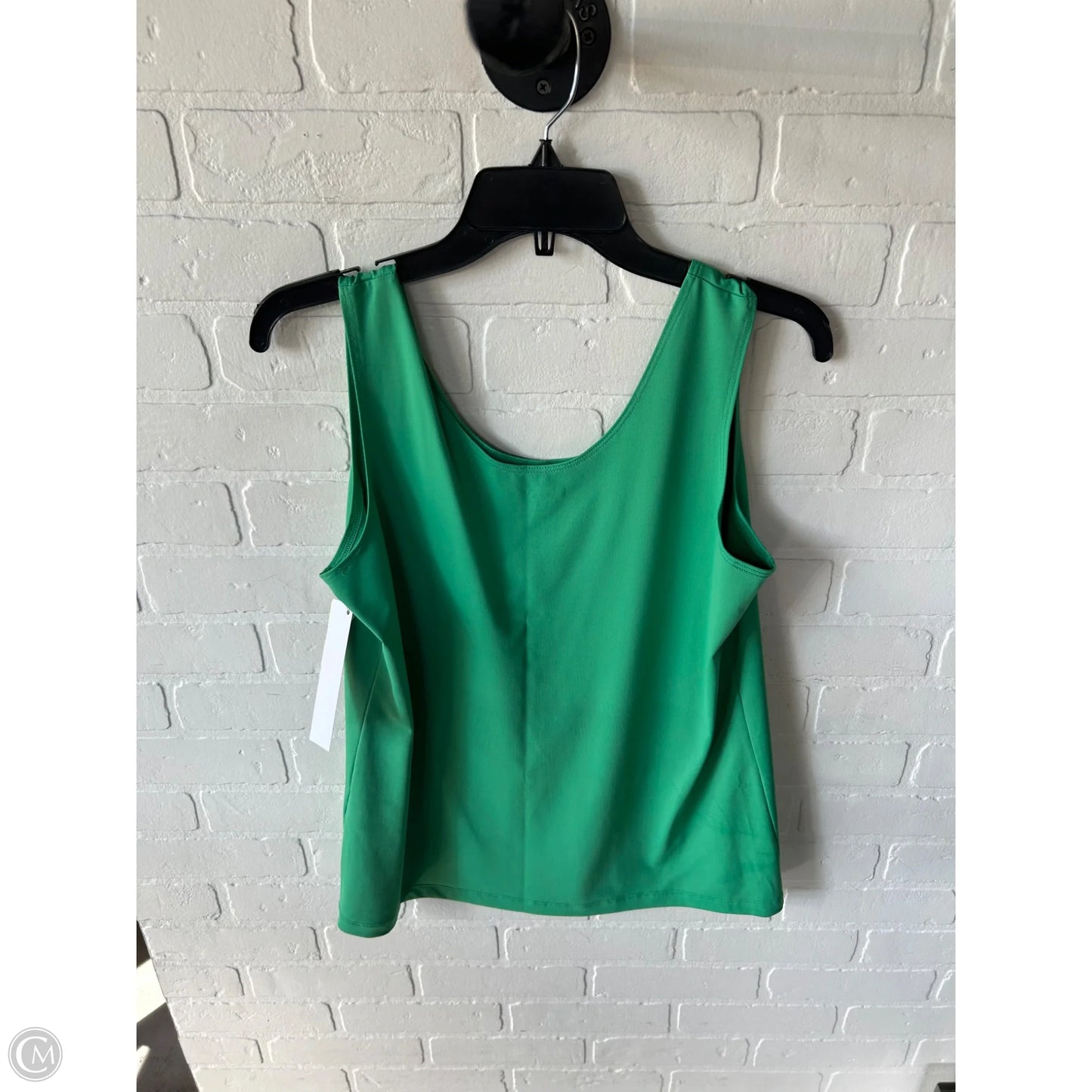 Top Sleeveless By Chicos In Green, Size: L
