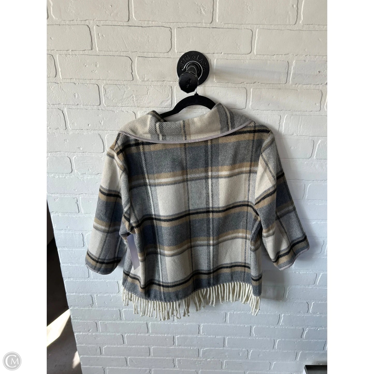 Poncho By For Cynthia In Cream & Grey, Size: L