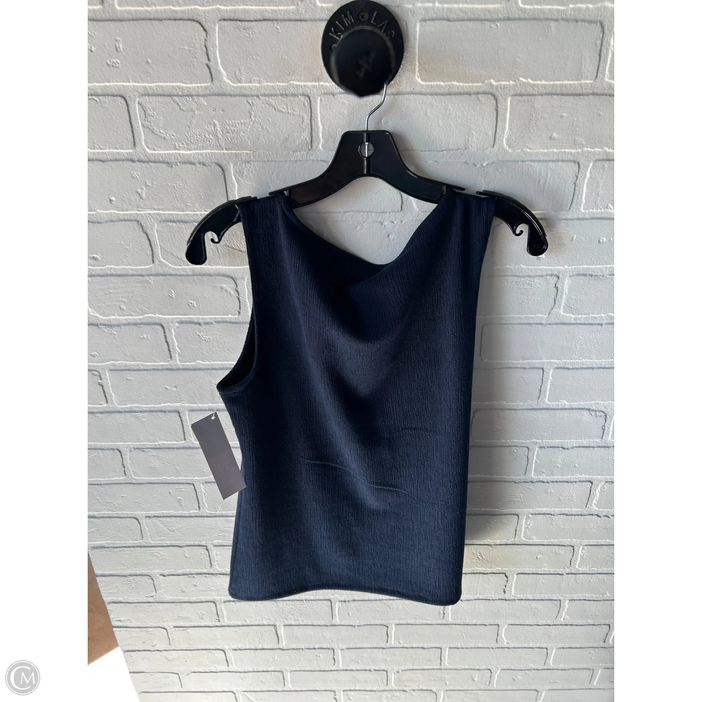 Top Sleeveless By Ann Taylor In Navy, Size: M