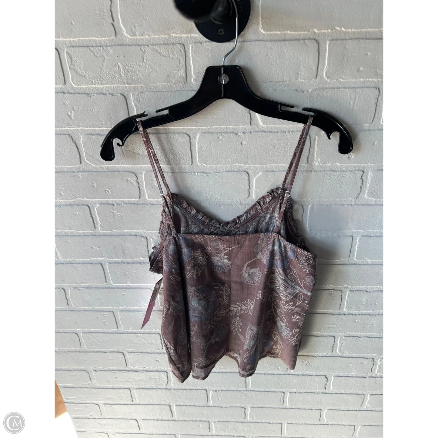 Top Sleeveless By Ana In Blue & Brown, Size: M