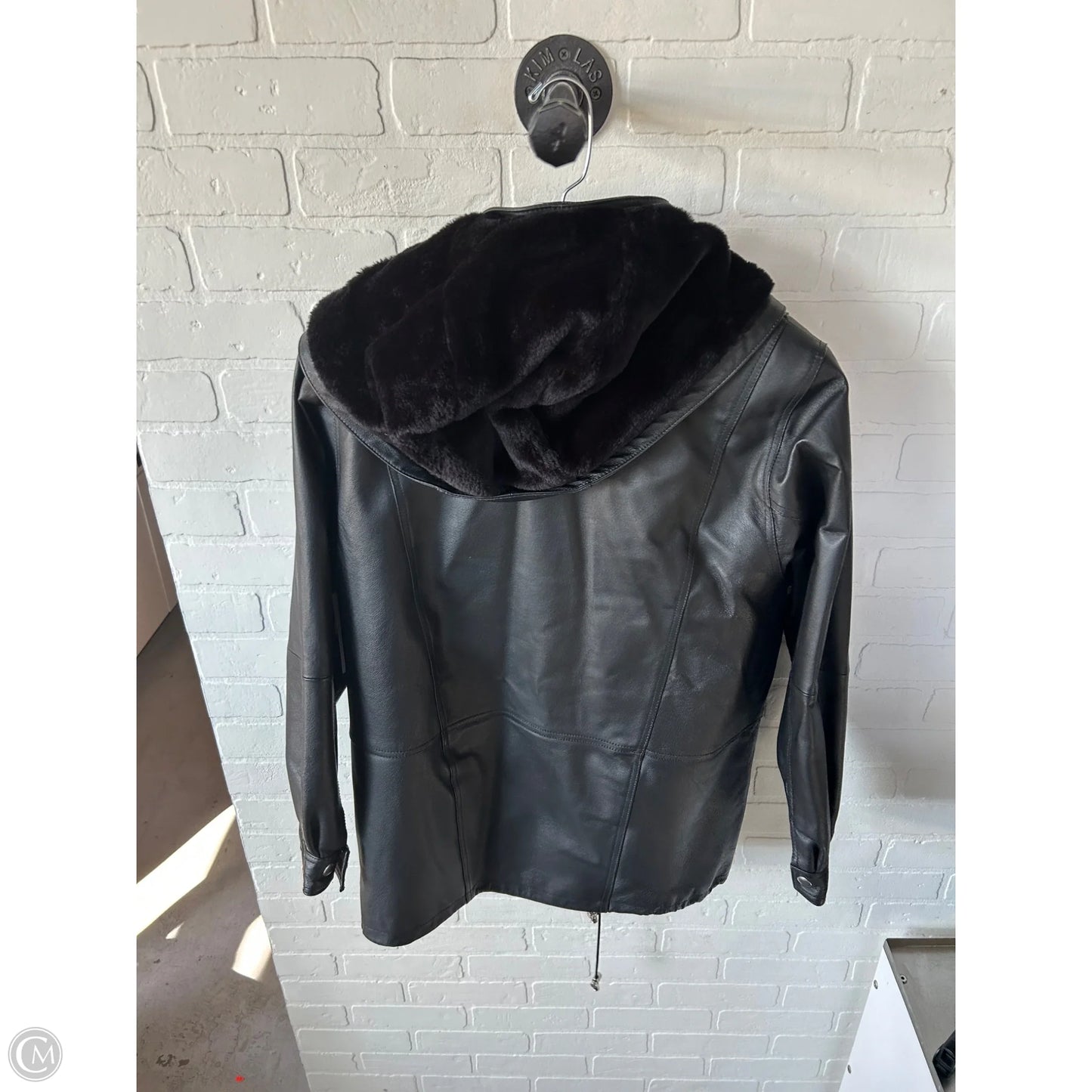 Coat Leather By Croft And Barrow In Black, Size: L