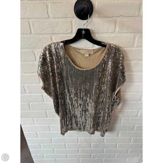 Top Short Sleeve By Michael By Michael Kors In Gold, Size: M