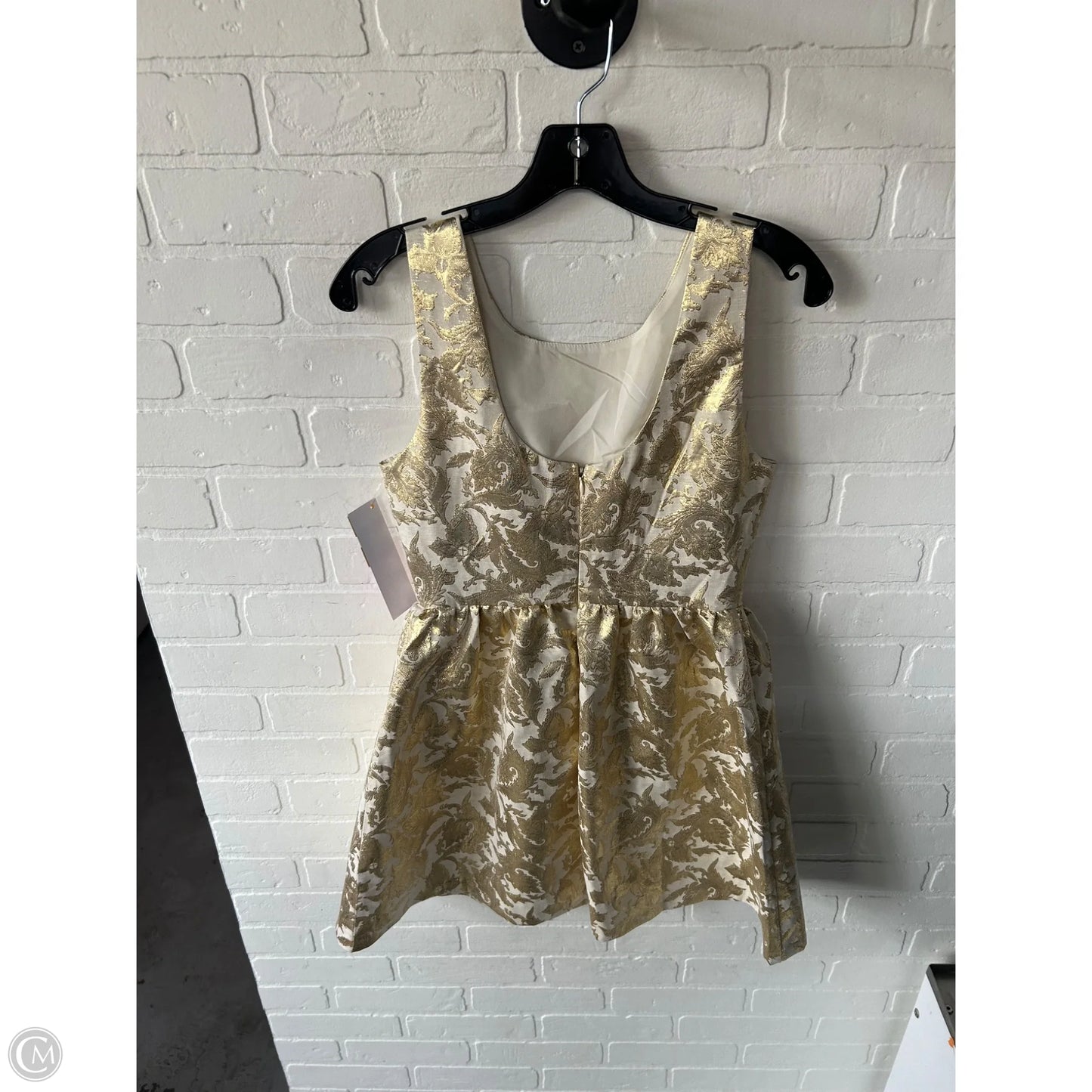 Dress Party Short By Ark And Co In Gold, Size: S