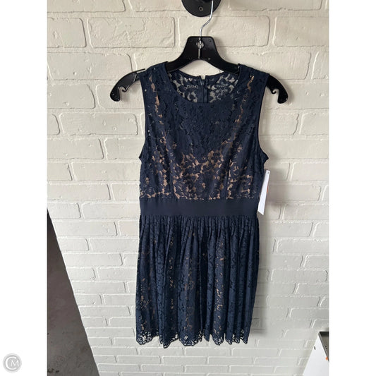 Dress Party Short By Eliza J In Blue & Tan, Size: S